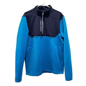 Under Armour Storm 1 Half Zip Pullover Jacket Men's XL Blue Navy Golf Athleisure